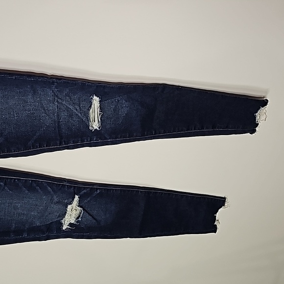 American Eagle next level stretch size 4 dark wash super high rise jeggings - Picture 3 of 8